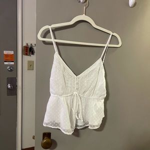 Abercrombie white tank
